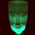 LED-Face, стул в форме головы человека, подставка-маска