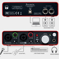 Внешняя звуковая карта Focusrite Scarlett 2i2 Интерфейс USB 2.0